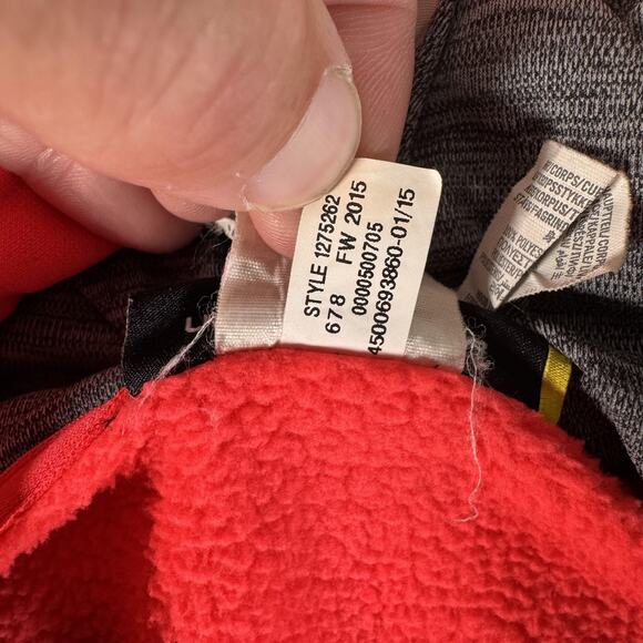 Under Armour Hoodie Medium ColdGear Fleece Big Logo Pullover 1273628 Athleisure - Picture 11 of 13